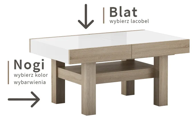 Ławo-stół JPR 4 – Lacobel