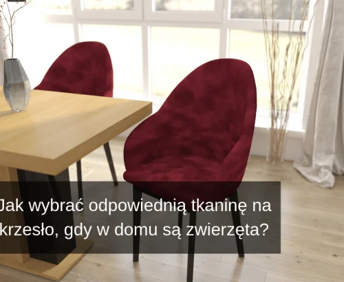 Jak wybrać odpowiednią tkaninę na&nbsp;krzesło, gdy&nbsp;w&nbsp;domu są&nbsp;zwierzęta?